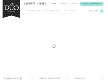 Tablet Screenshot of duojewellery.com